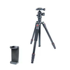 DIGIPOD 360 Degree Panoramic Ball Head Extended Video Camera Tripod Stand Professional Aluminum Camera Tripod with phone holder