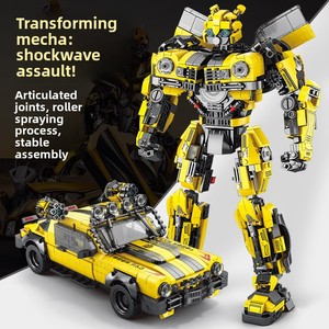 Robot transformable unisexe 8840 transfrontalier, modèle de voiture en plastique à construire, <span class=keywords><strong>Optimus</strong></span> Mech, <span class=keywords><strong>jouet</strong></span> éducatif, cadeau pour les 14 ans et plus - Product Image 1