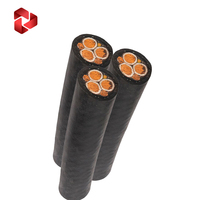 Câble de machine de forage de tunnels gainé de caoutchouc flexible, câble électrique robuste