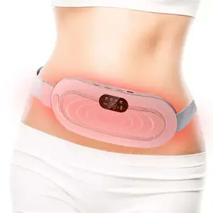 Massage Products Menstrual Heat Pad Period Menstruation Pain Relief Vibration Fitness Period Cramp Massager Belt