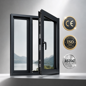 <span class=keywords><strong>Fenêtre</strong></span> à battant en aluminium avec surface thermolaquée, acceptation des commandes OEM/ODM pour les entrepreneurs en bâtiment étrangers - Product Image 1