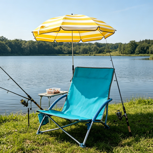 Chaise longue <span class=keywords><strong>de</strong></span> <span class=keywords><strong>plage</strong></span> pliable <span class=keywords><strong>avec</strong></span> <span class=keywords><strong>parasol</strong></span> rayé intégré, chaise <span class=keywords><strong>de</strong></span> spectateur sportive d'extérieur anti-UV, vente en gros MOQ200 - Product Image 5