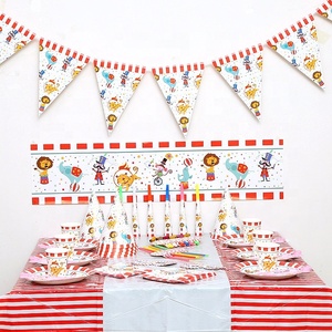 Set de Decoración para Fiesta Infantil, Set de Vajilla con Temática de Circo para Fiesta de Cumpleaños - Product Image 2