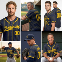 Ensemble de maillots de baseball sublimés avec logo personnalisé, ensemble décontracté pour équipe sportive, pantalon, casquette, sweat à capuche, veste, tenue d'équipe de club