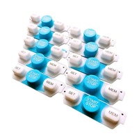Clavier en caoutchouc pour télécommande avec logo personnalisé imprimé, calculatrice industrielle, moulage et découpe