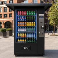 Máquina Expendedora Inteligente de Bebidas Frías para Exteriores, 24 Horas, con Cubierta Impermeable y Certificación CE, para Proveedores Escolares
