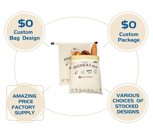 XL 17x13 Zoll Bienenwachs-Brotbeutel für Sauerteig, 2er-Pack Wiederverwendbare Bienenwachs-Brotbeutel zur Aufbewahrung - Product Image 2