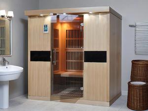 <span class=keywords><strong>Sauna</strong></span> de jardín de infrarrojo lejano de diseño moderno para 4 personas, <span class=keywords><strong>sauna</strong></span> de vapor seco para exteriores con certificación ETL, con madera maciza de cicuta, Compra ahora - Product Image 6