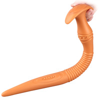YIJI Plug anal en gel de silicone liquide couleur or lumineux super long, produits pour adultes, jouet sexuel pour femme, masturbateur