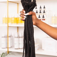 100% cheveux humains longues serrures Extension africaine torsion en vrac noir femmes à la main cheveux longs serrures Extension de cheveux humains