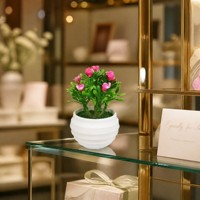 Mini Künstliche Topfpflanzen Kleine Dekorative Bonsai Tisch-Ornamente für Zuhause und Büro Grüne Tischdekoration Großhandel
