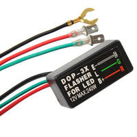 Relé Intermitente LED para Motocicleta y Automóvil de 12 V, Resistente al Agua, Universal, DOP-3X, Intermitente LED, Luz de Señal de Giro