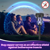 Piège à insectes solaire ABS, anti-moustiques extérieur, pour jardin, ferme, étanche IP65, lampes solaires anti-moustiques