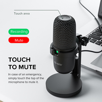 Type de podcast Portable de haute qualité c Microphone filaire Microphone à condensateur pour l'enregistrement en Studio