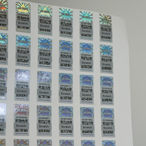 Tùy Chỉnh In Tính Xác Thực Scratch Tag An Ninh Mã QR Sticker Độc Đáo Số Nối Tiếp Gốc Chính Hãng 3D Holographic Void Nhãn - Product Image 4