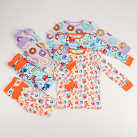 Combinaison bébé à manches longues en bambou, imprimée sur mesure, certifiée CPC, édition printemps-automne, pyjama grenouillère pour enfant