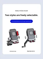 Support de téléphone pour moto, antichoc, verrouillage automatique, fixation sur guidon, support étanche, support de téléphone pour vélo