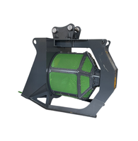 360 °   Godet rotatif de criblage pour métaux de rebut et béton concassé, godet hydraulique pour excavatrice