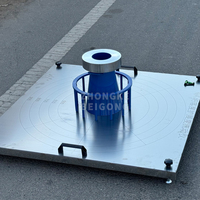 Probador de hormigón autoconsolidado J-Ring Aparato de prueba con cono de asentamiento y placa base