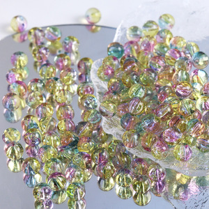 100 Piezas de Cuentas de Vidrio Craquelado de 10 mm, Cuentas Redondas de Cristal para Manualidades, Cuentas Sueltas para Hacer Joyas - Product Image 5