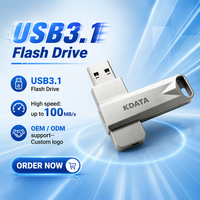 Clé USB KDATA USB 3.0 Type-C en métal avec logo personnalisé, haute vitesse, 8 Go, 16 Go, 32 Go, 64 Go, 128 Go, 256 Go, clé USB OTG USB3.1