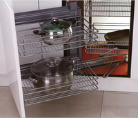 TKK Moderne Tiroir coulissant de cuisine en acier inoxydable pour ustensiles de cuisine avec paniers de rangement et panier égouttoir