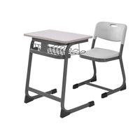 Ensemble Chaise et Bureau d'Étude Moderne en Acier Durable pour Étudiant (Collège/Lycée) – Idéal Appartement et Hôpital
