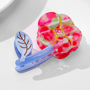 กิ๊บติดผมแฟชั่นทำมือสำหรับผู้หญิงและเด็กผู้หญิง กิ๊บหนีบผมทรงเรขาคณิตหลากสีสันสไตล์เจ้าหญิง - Product Image 3