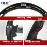Volant LED pour Nissan 370z Z34 en fibre de carbone, entrepôt américain, 2008-2020, avec indicateur de changement de vitesse LED