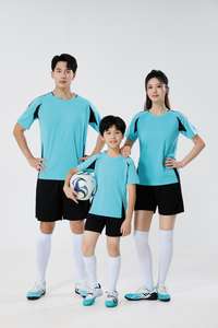 Uniforme de Fútbol Personalizado para Adultos y Niños, Absorbente de Sudor, Transpirable, de Secado Rápido, para <span class=keywords><strong>Entrenamiento</strong></span> y Competencia, de Manga Corta - Product Image 1