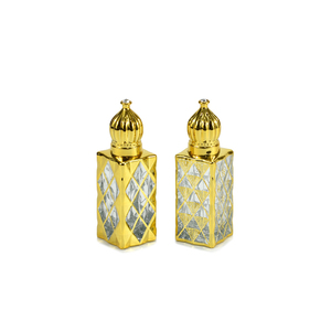 Nuevo Envase Cuadrado de 12 ml, Moderno, con Estampado Dorado Especial, Estilo Folclórico de Dubái, Botella de Vidrio para Perfume Árabe, Roll-on para Aceite Esencial - Product Image 4