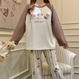 2025 nouveau gros automne <span class=keywords><strong>japonais</strong></span> femmes pyjamas à manches longues pantalons longs pyjama ensemble maison vêtements dessin animé pyjamas - Product Image 2
