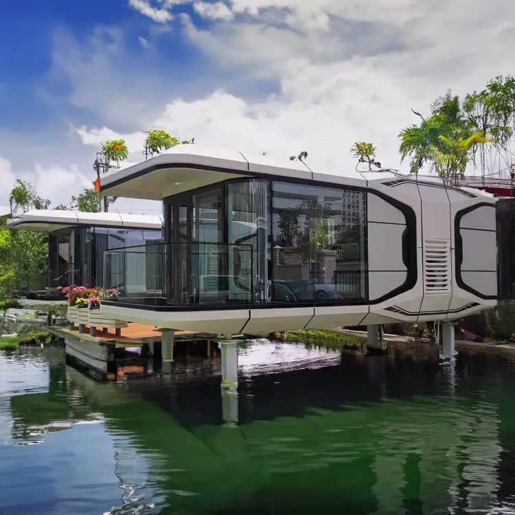 Tiny space capsule luxury mobile house