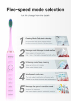 Brosse à dents électrique personnalisée de haute qualité Brosse électrique de voyage portable Recharge sans fil Brosse à dents électrique sonique