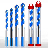Jeu de forets professionnels en carbure de tungstène 6~12 mm à queue triangulaire pour la maçonnerie (carrelage, verre, brique, céramique, béton, plastique)