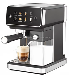เครื่องชงกาแฟเอสเพรสโซ่อิตาลีกึ่งอัตโนมัติ พร้อมหม้อต้มสแตนเลส ถังนมตกแต่งแบบกำหนดเอง สำหรับใช้ในสำนักงานและที่บ้าน - Product Image 3