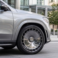 Jantes forgées de luxe polies et brossées noires compatibles avec Mercedes-Benz Classe G Range Rover L405 Vogue Defender BMW Bentley