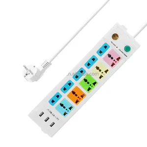 Universal Standard Extension Socket Childproof Protector 10A Power Socket with USB Port Electric 250v Power Strip