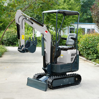 Mini-excavatrice sur chenilles Koop Engine 800 kg avec moteur EPA, pompe et boîte de vitesses - Haute efficacité - Livraison gratuite