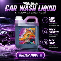 Nouvelle Mousse Nettoyante Rose Liquide Déionisée pour Voiture, Détergent Multi-Fonctionnel Ultra-Puissant Anti-Taches, Polissage et Cire pour Peinture