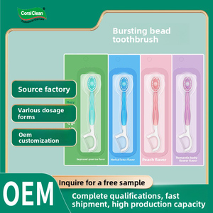 Bubble-bead Disposable Adult <strong>Toothbrush</strong> with Fresh Breath &amp; Portable Design Customized Packaged for Home Travel Use - Product Image 5