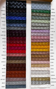 Nhà Máy Trực Tiếp Giá 1 Mm Dệt Kim Mô Hình Sọc Nổi PVC Dệt Da Cho Túi Gối Điện Thoại Trường Hợp Bìa Với Giỏ Dệt - Product Image 6