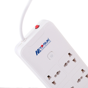 Multiprise universelle 2500W 250V 10A à 6 prises <span class=keywords><strong>avec</strong></span> protection contre les surtensions et <span class=keywords><strong>interrupteur</strong></span> pour la maison et le bureau - Product Image 3