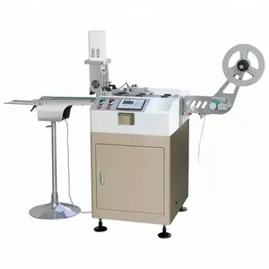 Clothes machines suppliers Multi-angle Ultrasonic Polyester Satin Label Cutting Machine for Packing Ribbon