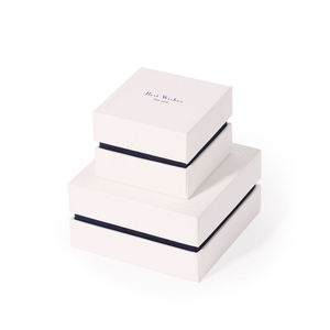EVERWIN - Juego de Cajas de Regalo de Joyería de Papel de Lujo, Caja de Embalaje de Cartón con Logotipo Personalizado y Bolsa con Asa de Listón para Collar y Pulsera - Product Image 5