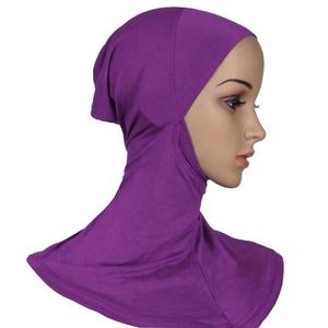 Modai-turbante instantáneo para mujer, de algodón suave <span class=keywords><strong>Hijab</strong></span>, liso, musulmán, de Color sólido, ropa interior para la cabeza - Product Image 3