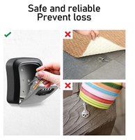 Service Logo Gratuit Coffre-Fort d'Extérieur Sécurisé pour Clés Boîte de Rangement Verrouillable Murale Métallique Petite Boîte Casier Moins Cher Vente en Ligne Meilleure Vente