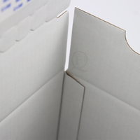 En gros impression personnalisée logo déchirure bande ouverte carton transport boîte en carton zip emballage boîte-cadeau