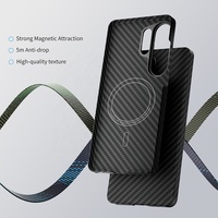 Étui magnétique pour téléphone portable JOYPORODO V-K01 en fibre d'aramide et fibre de carbone pour Samsung S24 S25 S26 Ultra Android, étui de téléphone antichoc