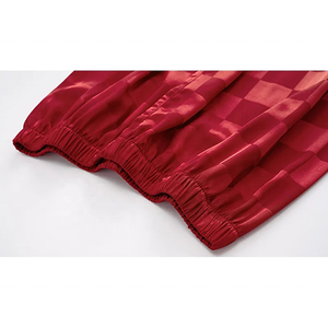 2026 Custom Logo <strong>Christmas</strong> <strong>Pyjamas</strong> Women Plus Size Unisex Blank Silk Satin Red Girls Matching <strong>Christmas</strong> Pajamas Sets <strong>Couple</strong> - Product Image 4